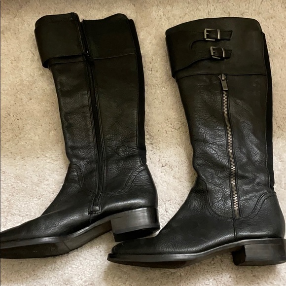Arturo Chiang Black leather boots - Picture 8 of 11